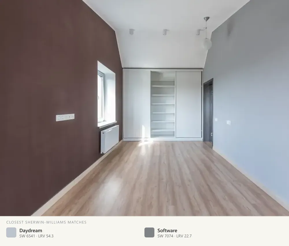 Gray and white empty room