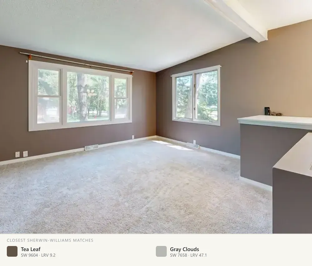 Warm taupe living room